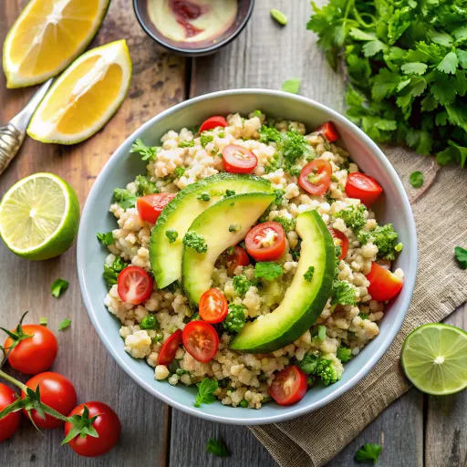 Sałatka Zen z komosą i awokado